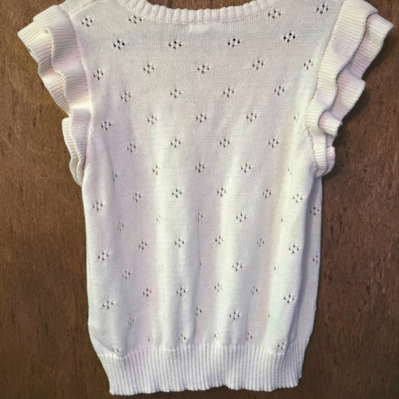 Knit Short-Sleeved Sweater - Picture 2 of 5